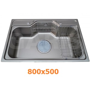 Chậu rửa bát 1 hố inox SUS304 GARIS GST1180